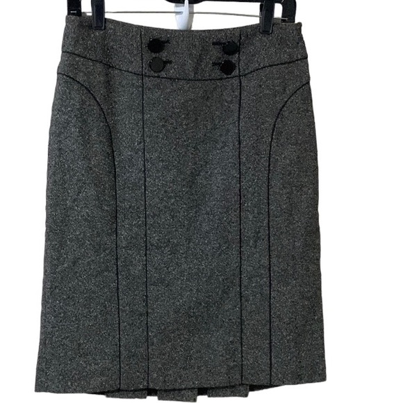 Ann Taylor Tweed Wool / Silk Blend Pencil Skirt Size 4P - Picture 1 of 14